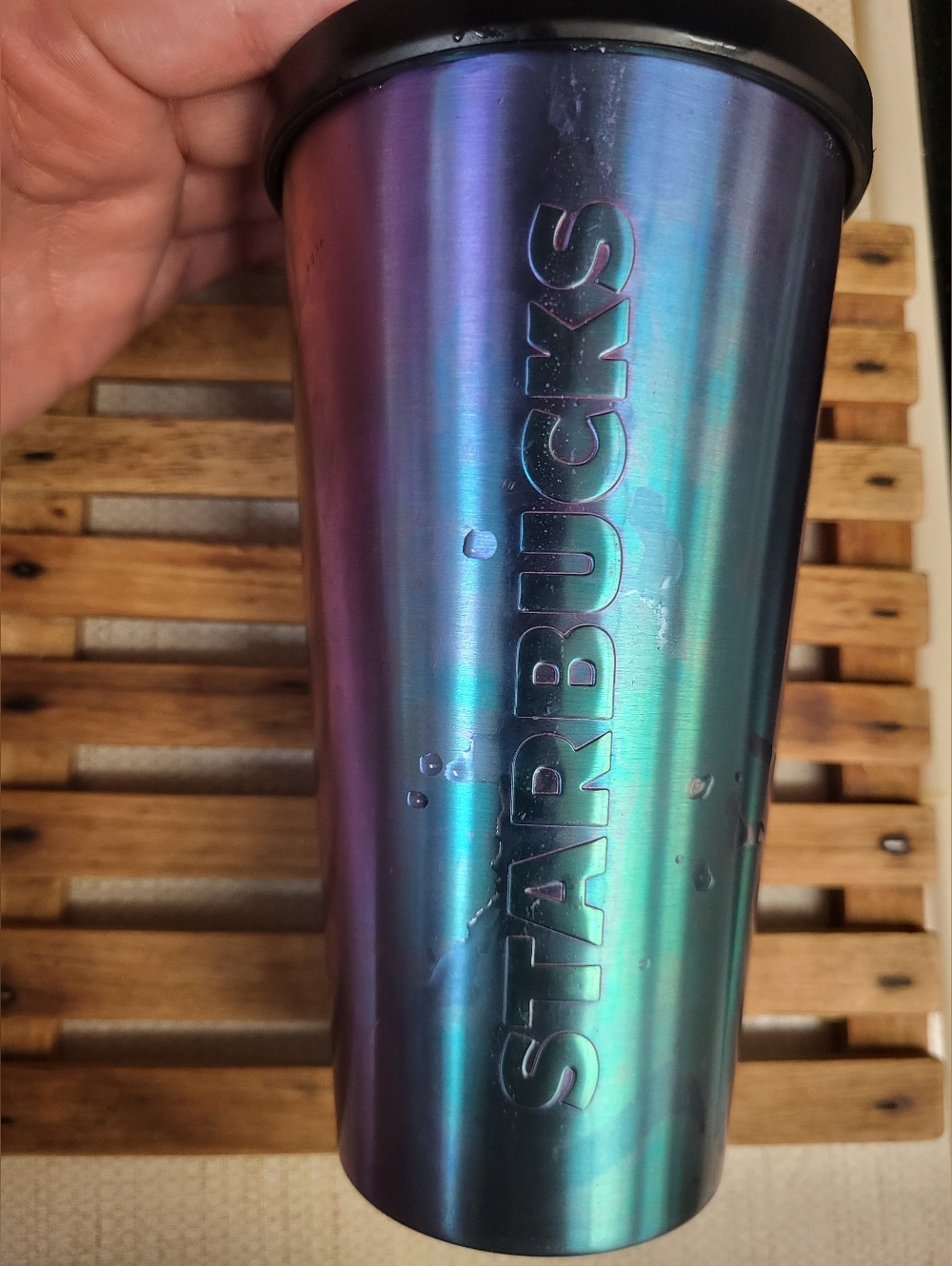 Starbucks Iridescent Stainless Steal Tumblr 2014